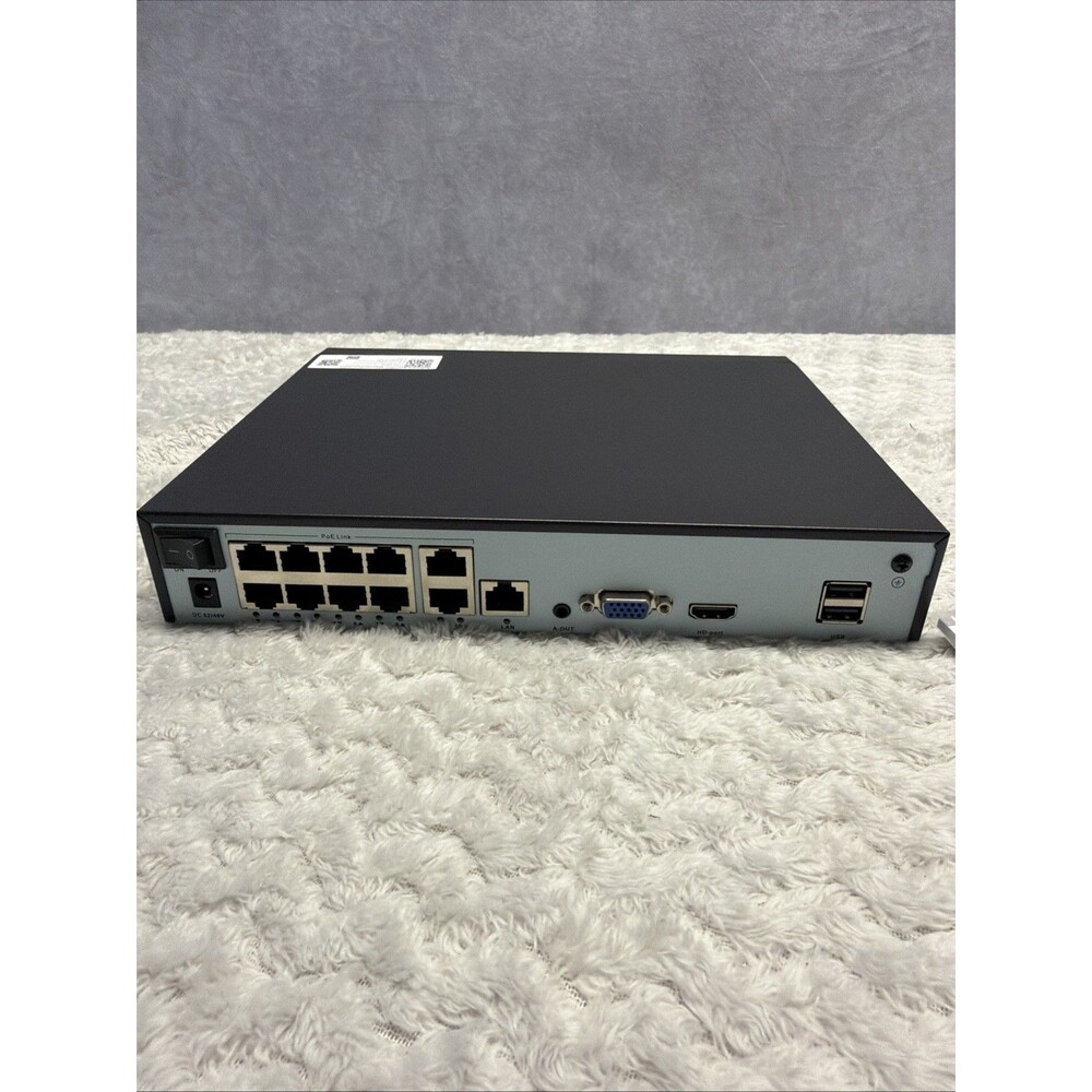 HEFLYCCTV 10 Channel NVR 4K Support 10 x 8MP/6MP/5MP/4MP/2MP/1080P IP Cameras